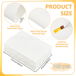 50 Stück Aquarellpapier aus Holzschliff&nbsp;DIY-WH0671-346A