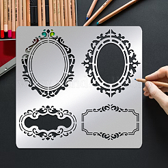 Трафареты для штампов из нержавеющей стали DIY-WH0279-126