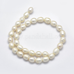 Brins de perles de culture d'eau douce naturelles&nbsp;PEAR-F007-69-01