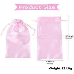 Розовый атласный мешочек для бутылки вина&nbsp;ST-CJ0033-01