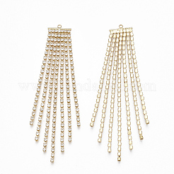 Латунный цирконий большая цепочка кисточкой подвески KK-S348-240G