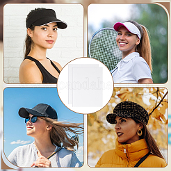 Пластиковая доска для кепки&nbsp;DIY-WH0591-246B-02