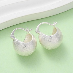 Серьги-кольца из латуни EJEW-A143-01B-S