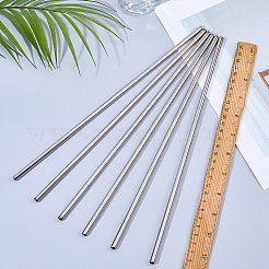 304ステンレス鋼の棚ガードレールバー  ステンレス鋼色  302x6mm&nbsp;FIND-WH0366-526A-03