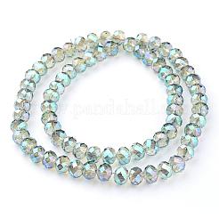 Стеклянные бусины с гальваническим покрытием &nbsp;EGLA-D020-10x8mm-M2