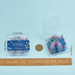 180 pezzo di decorazione artigianale con ali in tessuto di poliestere di 18 stili&nbsp;DIY-SC0019-38