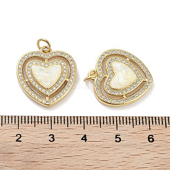 Латунные микропаве прозрачные подвески с фианитом&nbsp;KK-L213-014G