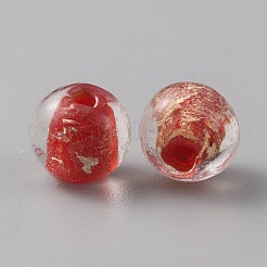 Бусины ручной работы бусины золотого песка&nbsp;LAMP-WH0011-03B-03