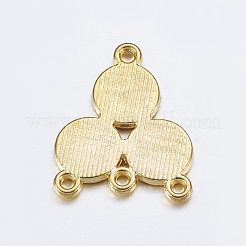 Legierung Rhinestone Connector  Fassungen mit Verbinder&nbsp;LS-EA10684Y-G
