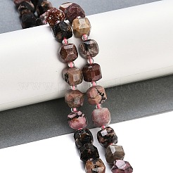 Природные родонит бисер нитей G-B125-O07-01