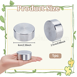 Плоский круглый железный блок&nbsp;TOOL-WH0136-185C