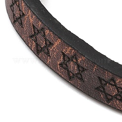 4шт 4 стиля плетеные браслеты из искусственной кожи pu наборы BJEW-P335-01A