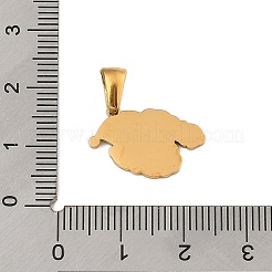 Подвески из нержавеющей стали 304 на рождественскую тематику STAS-R007-01N-G