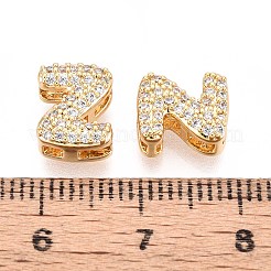 Латунные микропаве из прозрачного кубического циркония KK-T071-17G-Z