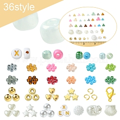 Наборы для самостоятельного изготовления бисерных бусинок из стекла DIY-FS0008-15