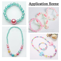 300шт 15 цвета прозрачные акриловые бусины MACR-TA0001-29