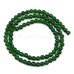 Окрашенные натуральные белые нефритовые бусины&nbsp;G-C270-B01-4mm