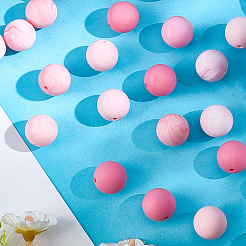 90шт 6 цвета силиконовые бусины&nbsp;SIL-PA0001-07A