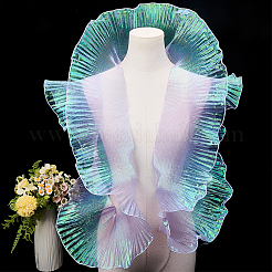 10 ярд прозрачного полиэстерового кружева с плиссировкой&nbsp;OCOR-GF0004-74G