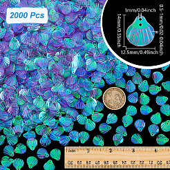 2000 шт. подвески из смолы с УФ-покрытием RESI-NB0002-17D