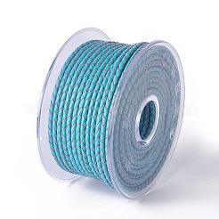 Оплетенный шнур из натуральной кожи WL-I004-4mm-03A