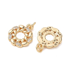 Messing klare Zirkonia Charms&nbsp;XGRQ3K932-530G