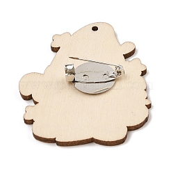 Броши с рождественской тематикой из дерева для женщин JEWB-Z029-01B