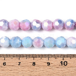 Антикоррозийные гальванические стеклянные бусины&nbsp;EGLA-T021-8mm-15-07