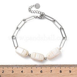 Браслеты-цепочки из нержавеющей стали 304 для женщин BJEW-A036-02P