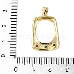 Латунные микро проложить кубического циркония подвески&nbsp;KK-A252-14A-G