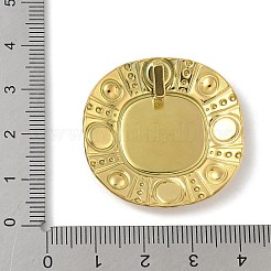 Оправы для подвесок из нержавеющей стали 304 в виде кабошонов STAS-D376-12G