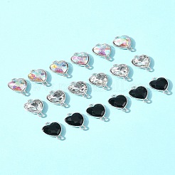 18 шт. 3-цветные литые стеклянные звенья/соединители&nbsp;GLAA-FS0001-95