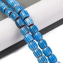 Fili di perline a lume lavorate a mano con motivo chevron&nbsp;X-LAMP-K041-01B-07