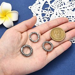 3 шт. 3 стиля текстурированные пружинные затворные кольца из хирургической нержавеющей стали 316&nbsp;STAS-CJ0003-28