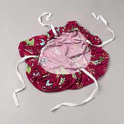 Stuhlhusse aus Polyester mit Weihnachtsmotiv&nbsp;AJEW-WH20009-27B