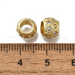 Латунь микропаве прозрачный кубический цирконий европейский бисер&nbsp;LS-ZIRC-I070-059G