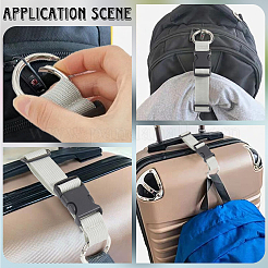 Регулируемые ремни для багажа из полипропилена&nbsp;AJEW-WH20017-07D