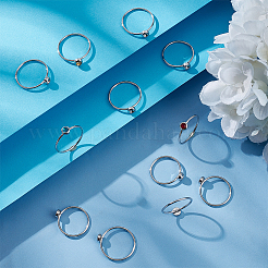 12 шт. 3 размера колец из нержавеющей стали 304 для основания со стразами STAS-CA0002-16