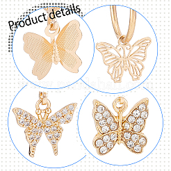 4 пара 4-х стилевых серег с подвеской-русалкой из латуни и сплава для женщин EJEW-AN0003-83