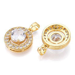 Латунные микро проложить кубического циркония подвески&nbsp;KK-N254-233G