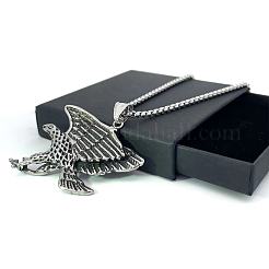 Винтажные ожерелья с подвеской в виде орла из нержавеющей стали для мужчин HY2547