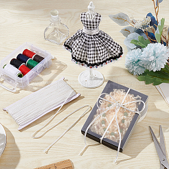 Плоский плетеный шнур из полиэстера длиной 27 м. OCOR-WH0096-01A