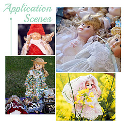 7 шт. 7 цвета пластиковый длинный прямой парик для куклы&nbsp;DOLL-ME0001-06B