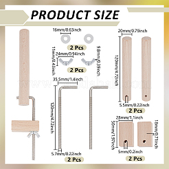 Holzwebstuhlstifte Bastelwerkzeug&nbsp;DIY-WH07580-286