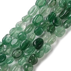 Natürliche grüne Erdbeere Quarzperlen Stränge&nbsp;G-C268-A01-8x10mm