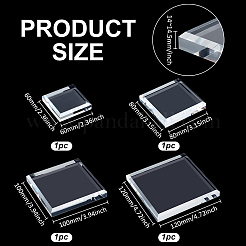 4 шт. 4-х стилевые акриловые подставки для дисплеев&nbsp;ODIS-BC0001-24A