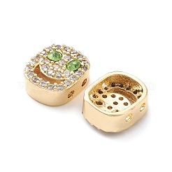 Латунные микро проложить кубического циркония бусы KK-M241-01J