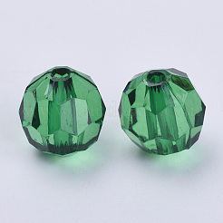 Perles en acrylique transparente&nbsp;TACR-Q257-10mm-V17
