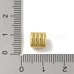 304ステンレススチールビーズ  コラム  ゴールドカラー  7.5x7.5mm  穴：2.2mm&nbsp;STAS-Z058-03G-06