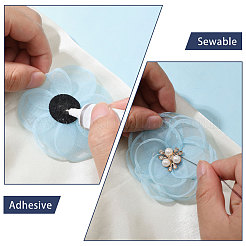 12 шт. 6-х цветные аксессуары для украшения из полиэстера&nbsp;DIY-CA0008-08B